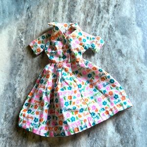Barbie dress, 1960s rare.  Floral Barbie fabric.